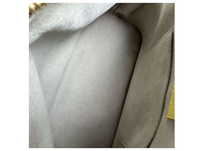 Borsa Louis Vuitton Alma BB Grigio Giallo - vista 5