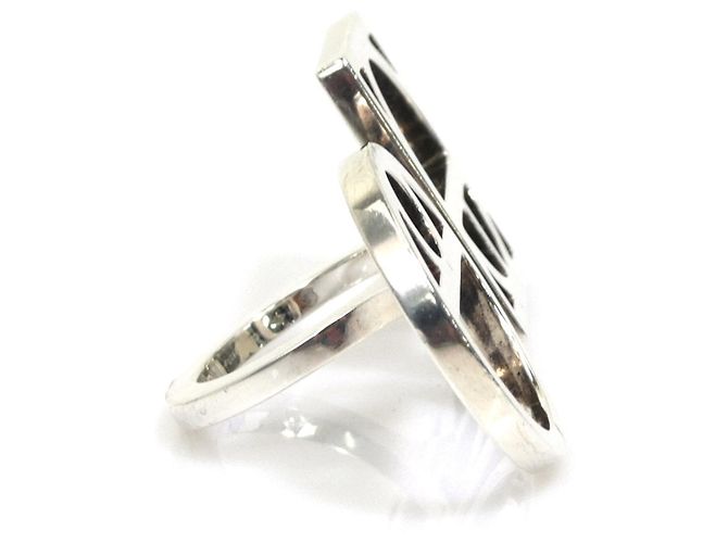 Hermès Chaine d'Ancre Game Band Ring Silber - Ansicht 2