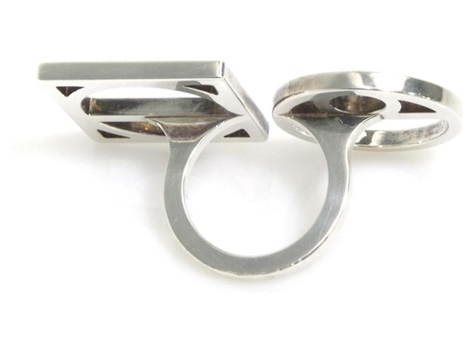Hermès Chaine d'Ancre Game Band Ring Silber - Ansicht 3