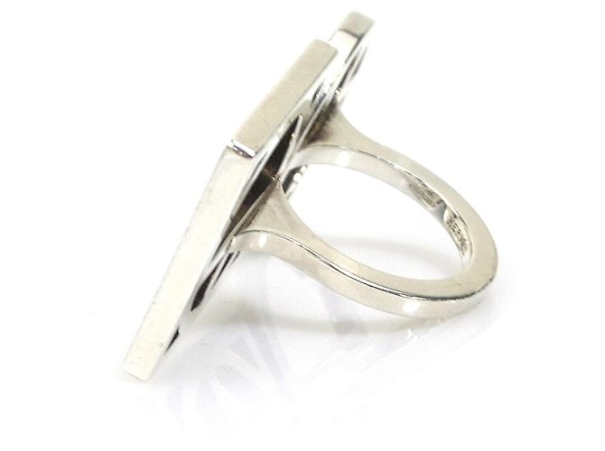 Hermès Chaine d'Ancre Game Band Ring Silber - Ansicht 4