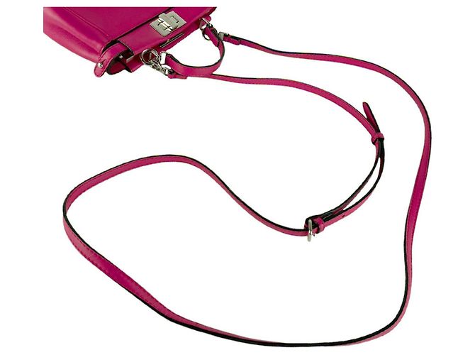 Borsa a tracolla Fendi Micro Peekaboo Rosa - vista 10