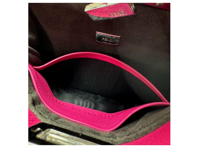Borsa a tracolla Fendi Micro Peekaboo Rosa - vista 11