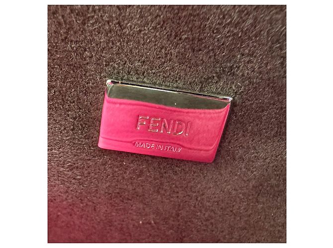 Borsa a tracolla Fendi Micro Peekaboo Rosa - vista 12