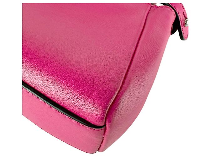 Borsa a tracolla Fendi Micro Peekaboo Rosa - vista 7