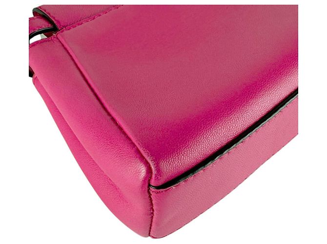 Borsa a tracolla Fendi Micro Peekaboo Rosa - vista 8