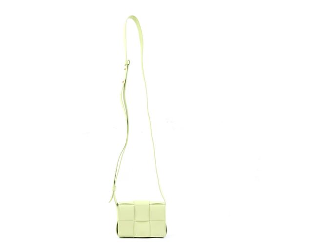 Borsa a tracolla e spalla Bottega Veneta Candy Cassette Giallo - vista 14