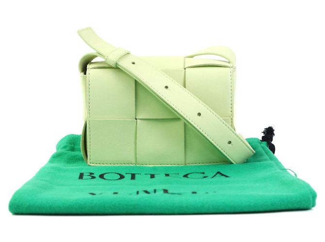 Borsa a tracolla e spalla Bottega Veneta Candy Cassette Giallo - vista 15