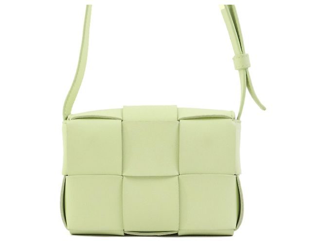 Borsa a tracolla e spalla Bottega Veneta Candy Cassette Giallo - vista 3