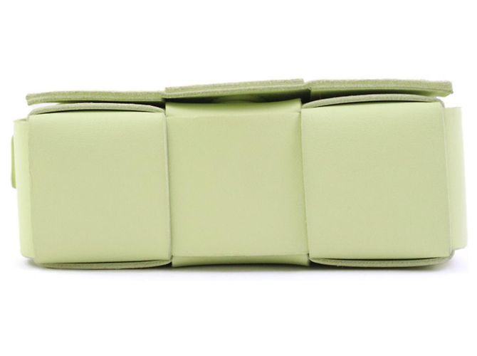 Borsa a tracolla e spalla Bottega Veneta Candy Cassette Giallo - vista 4