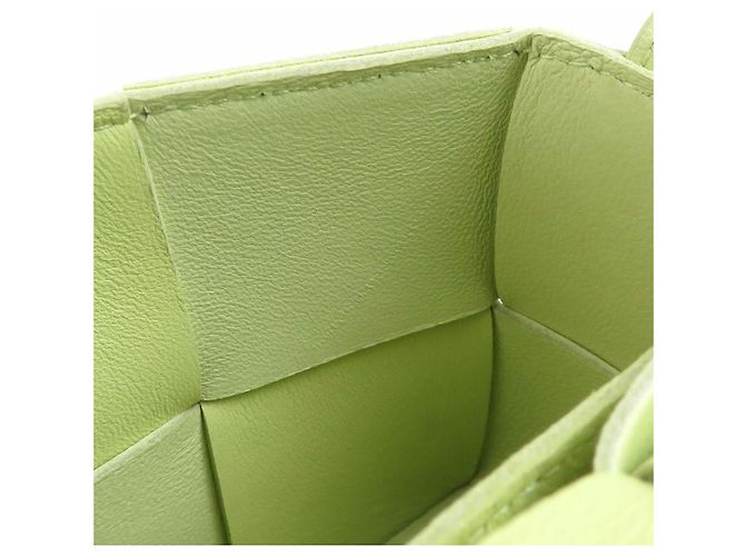 Borsa a tracolla e spalla Bottega Veneta Candy Cassette Giallo - vista 9