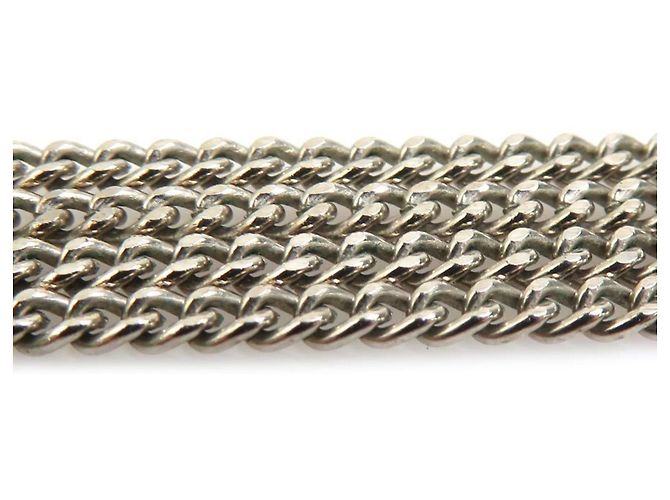 Chanel Halskette mit bunten Strasssteinen Silber Mehrfarben - Ansicht 6