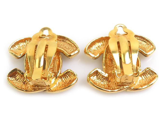 Orecchini a clip Chanel Gold D'oro - vista 4