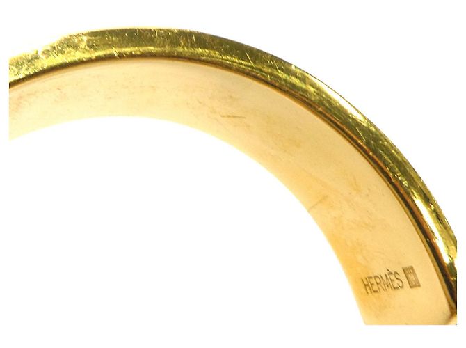 Hermès Bracciale Rigido in Pelle Nera e Oro Hermes Nero D'oro - vista 9