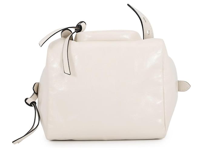 Mini borsa in pelle Prada Dangle Bianco - vista 3