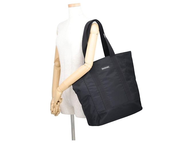 Everyday Borsa Tote Balenciaga Explorer in nylon Nero - vista 4