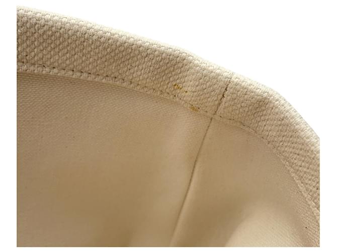Céline Celine Horizontal Cabas Canvas Tragetasche Braun Roh - Ansicht 8