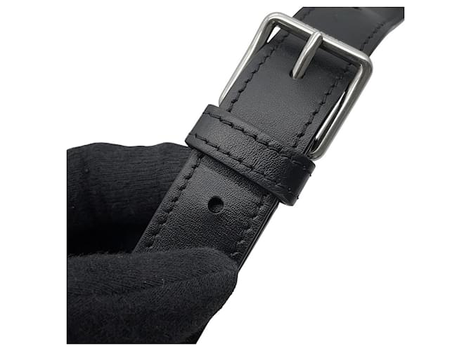 Céline Celine Triomphe Horizontal Medium Schultertasche Schwarz Weiß - Ansicht 12
