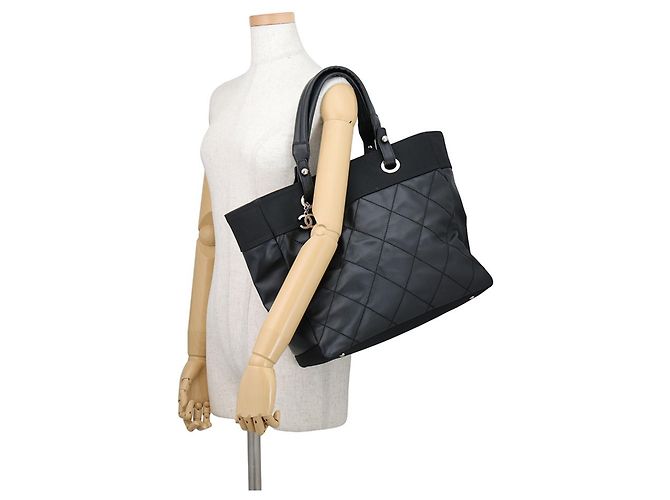 Borsa Tote Chanel Paris Biarritz Nero - vista 4