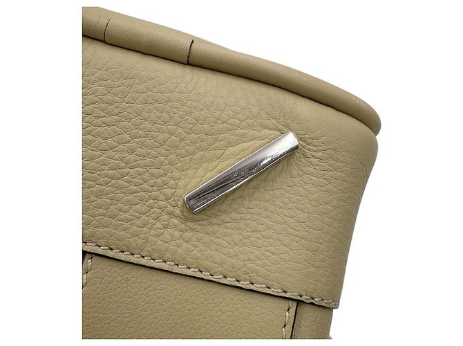 Borsa a mano in pelle Loewe Amazona 75 Beige - vista 14