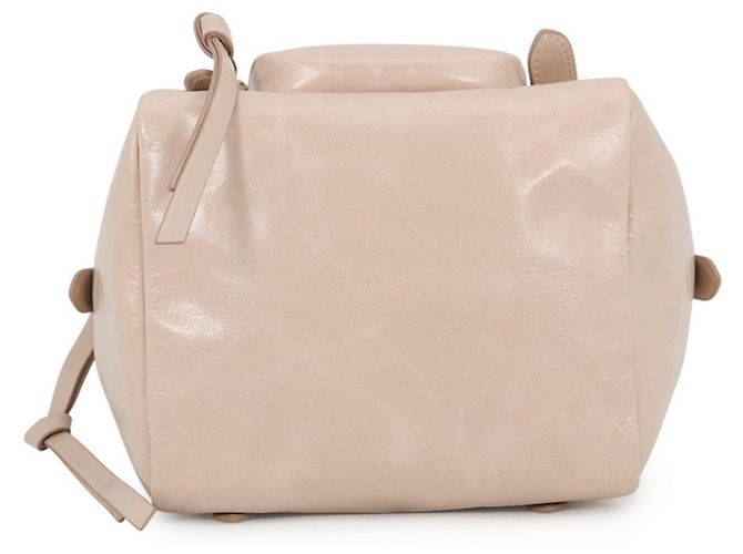 Borsa a mano Prada in pelle beige - vista 3