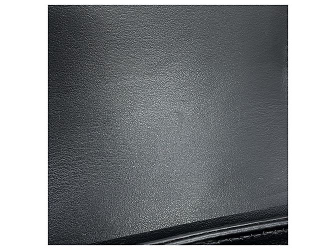Borsa a tracolla Prada Triangle in pelle Saffiano Marrone Nero - vista 9