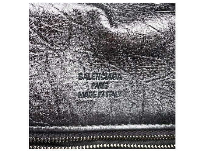 Borsa a tracolla Balenciaga - Monaco BB Small Leather Metallico - vista 12