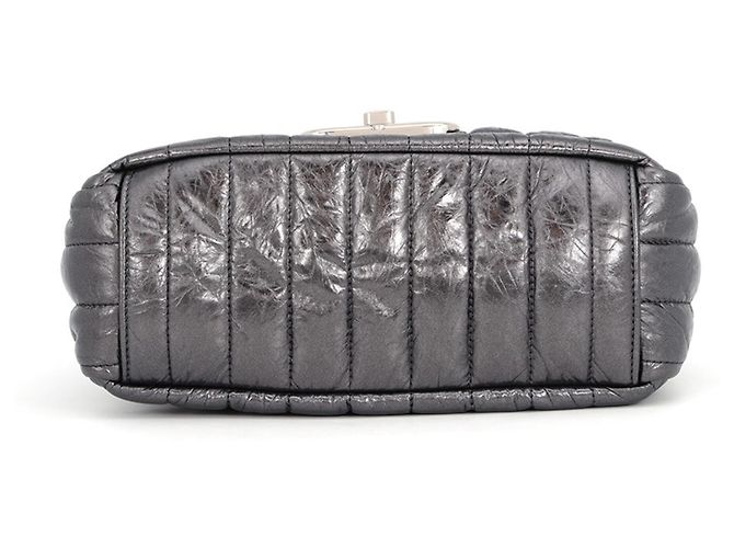 Borsa a tracolla Balenciaga - Monaco BB Small Leather Metallico - vista 3