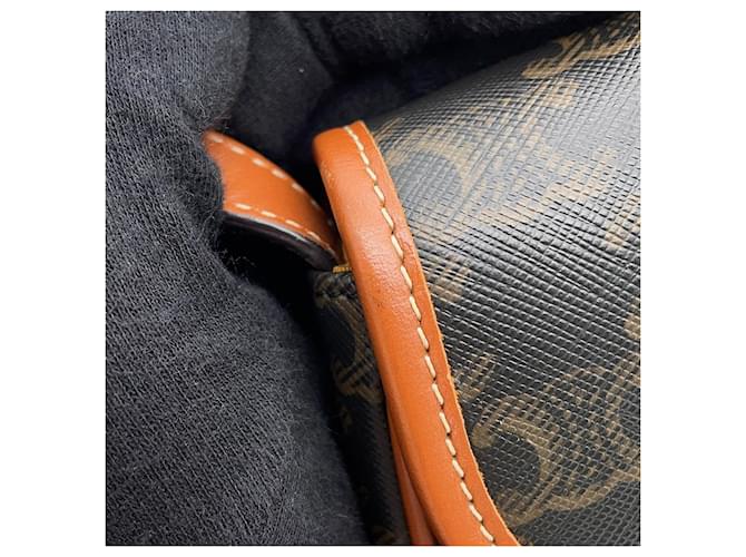 Céline Borsa a tracolla Celine Mini Besace Triomphe Marrone - vista 8