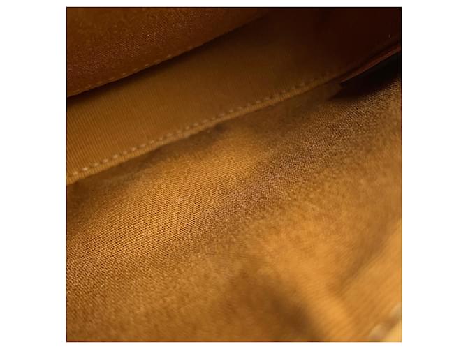 Céline Borsa a tracolla Celine Mini Besace Triomphe Marrone - vista 9