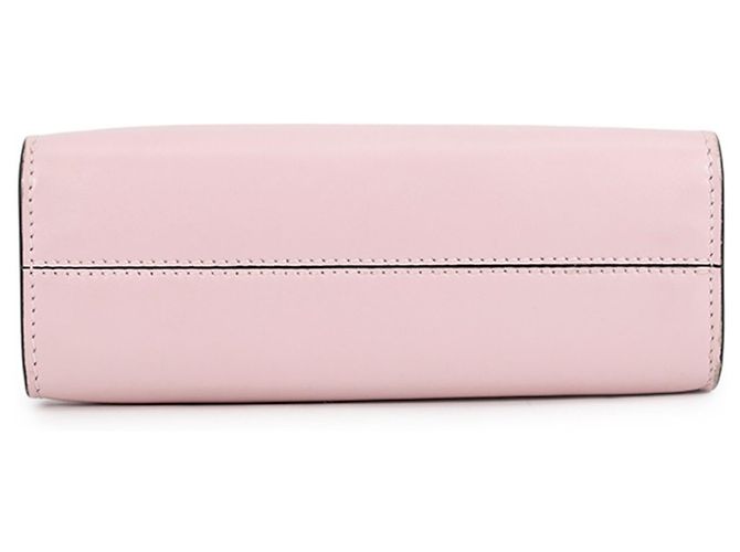 Mini borsa in pelle Prada con triangolo in rilievo Rosa - vista 3