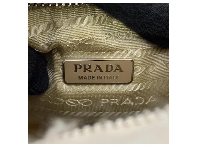 Borsa a spalla Prada Re-Edition 2005 Bianco - vista 14
