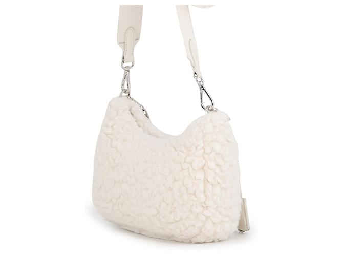 Borsa a spalla Prada Re-Edition 2005 Bianco - vista 2