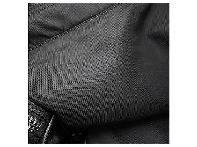 Borsa Tote Prada in nylon e pelle nera Nero - vista 10