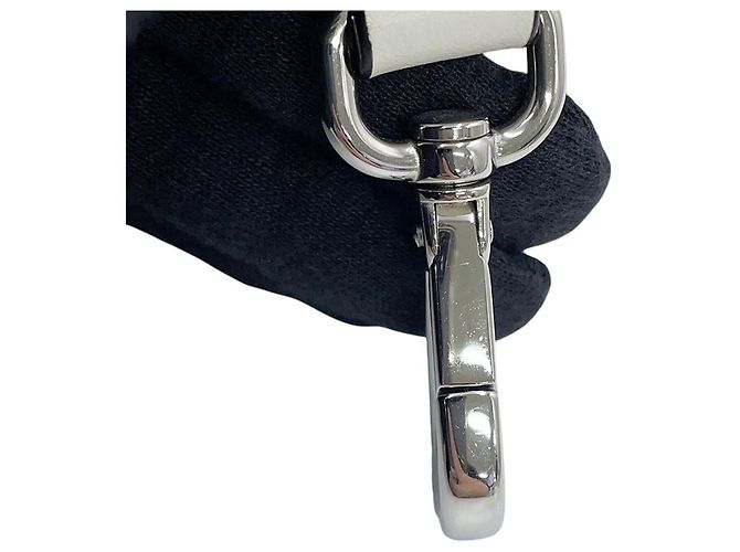 Borsa a mano Prada in pelle bianca Bianco - vista 16