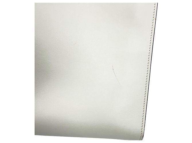 Borsa a mano Prada in pelle bianca Bianco - vista 9