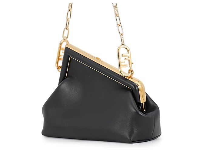 Borsa a Pochette Fendi First Small 8BP129 Nero - vista 2