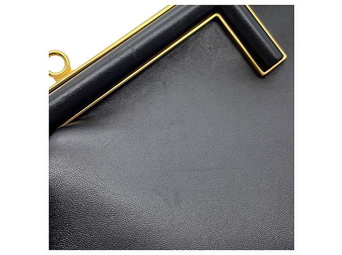 Borsa a Pochette Fendi First Small 8BP129 Nero - vista 7