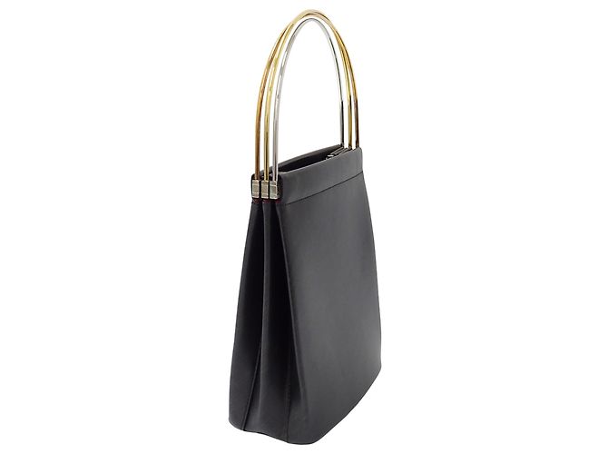 Mini borsa in pelle Cartier Trinity Nero - vista 4