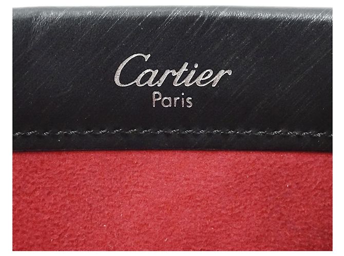 Mini borsa in pelle Cartier Trinity Nero - vista 6