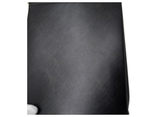 Mini borsa in pelle Cartier Trinity Nero - vista 7