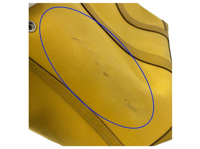 Hermès Borsa Tote Hermes Garden Party PM Giallo - vista 14