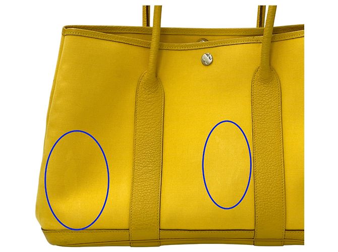 Hermès Borsa Tote Hermes Garden Party PM Giallo - vista 16
