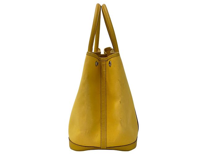 Hermès Borsa Tote Hermes Garden Party PM Giallo - vista 3