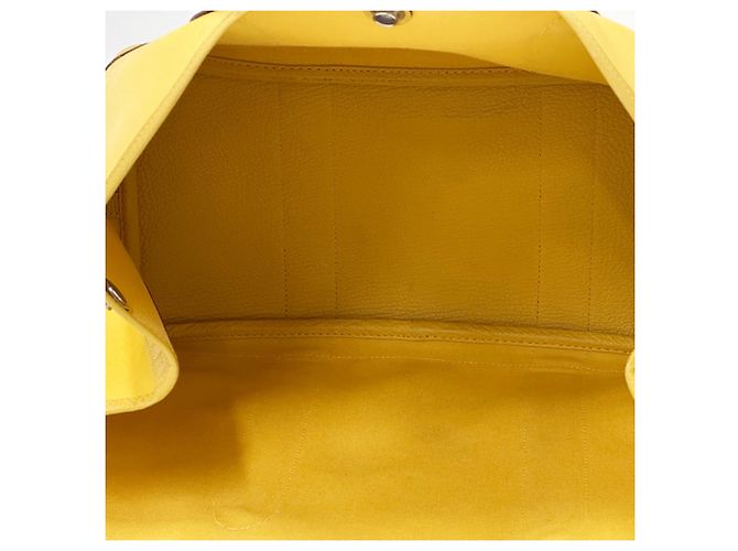 Hermès Borsa Tote Hermes Garden Party PM Giallo - vista 5
