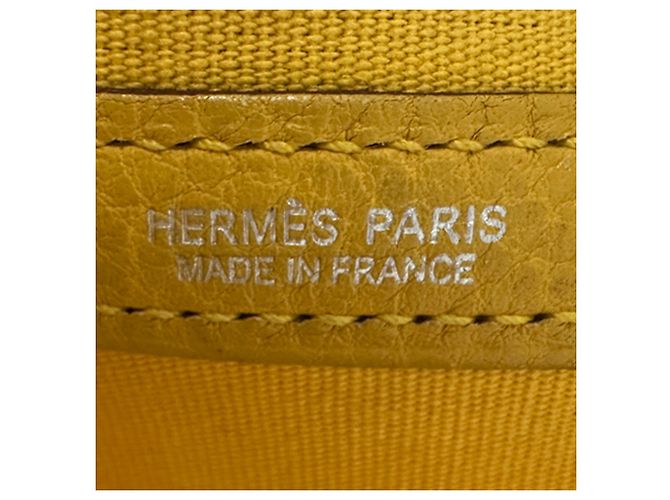 Hermès Borsa Tote Hermes Garden Party PM Giallo - vista 6