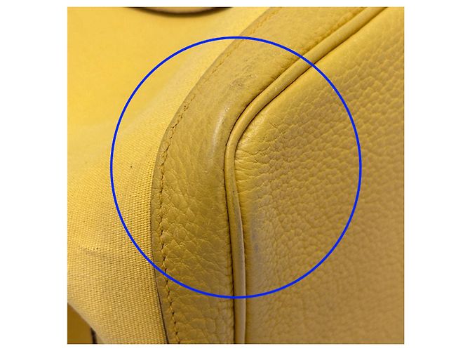 Hermès Borsa Tote Hermes Garden Party PM Giallo - vista 8