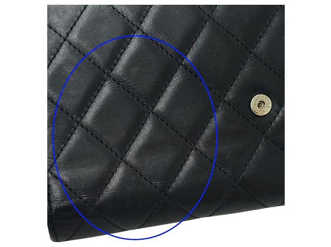 Chanel Cambon Damen Langbrieftasche Schwarz Pink - Ansicht 13