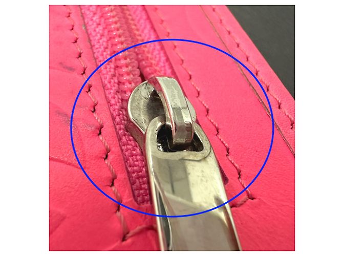 Chanel Cambon Damen Langbrieftasche Schwarz Pink - Ansicht 14