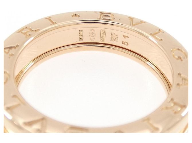 Bulgari Anello Bvlgari B.zero1 a 1 banda in oro rosa - vista 3