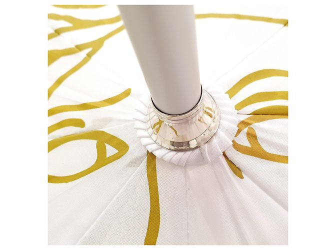 Ombrello Versace con stampa Medusa e Barocco Bianco D'oro - vista 9